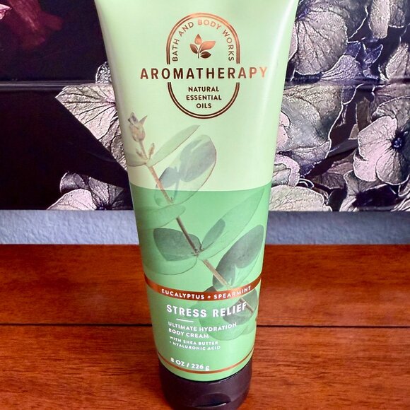 2 for$30 SALE NEW BBW Aromatherapy Eucalyptus+Spearmint Stress Relief Body Cream - Picture 1 of 3